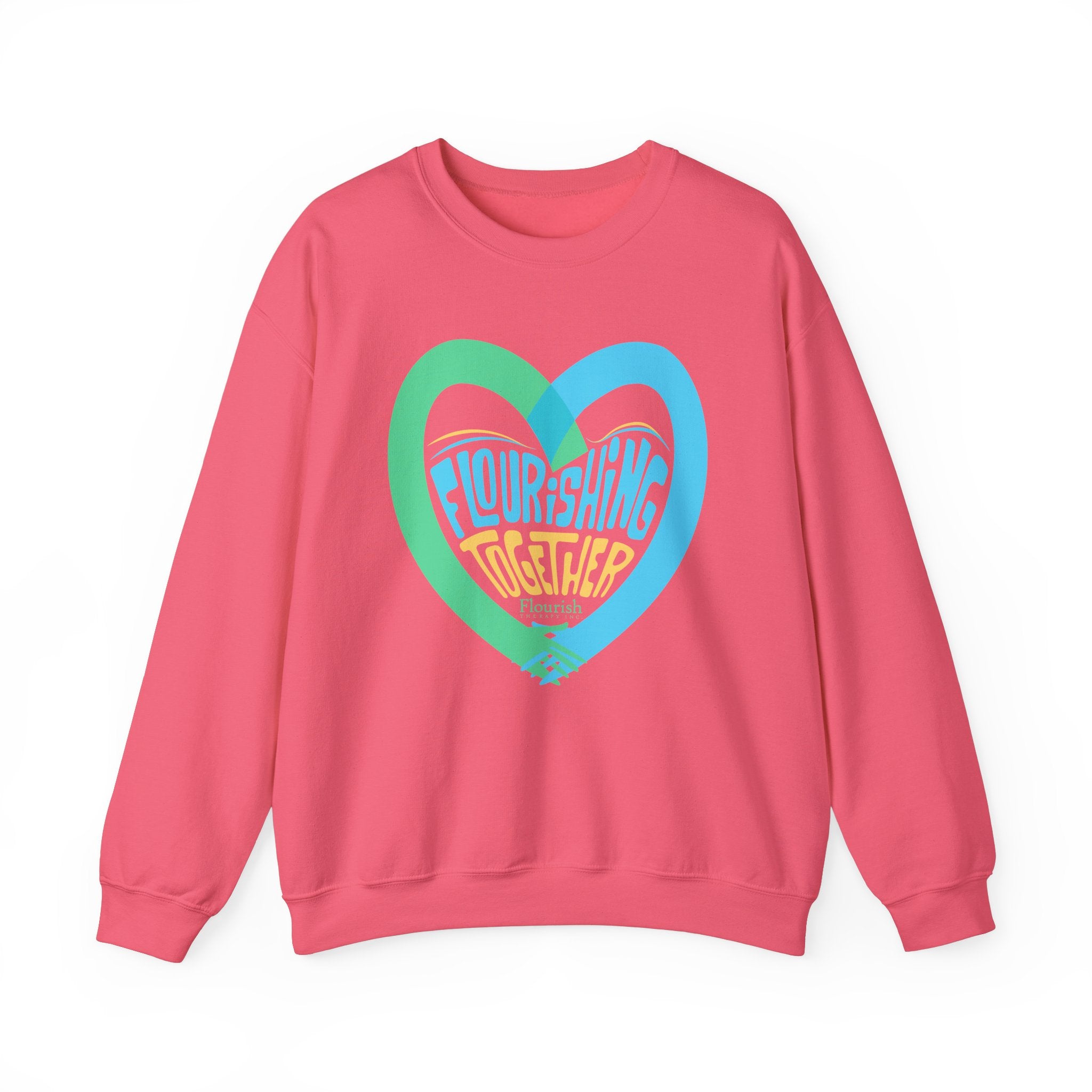 Heart Hands Flourishing Together Sweatshirt - Flourish Therapy Collection